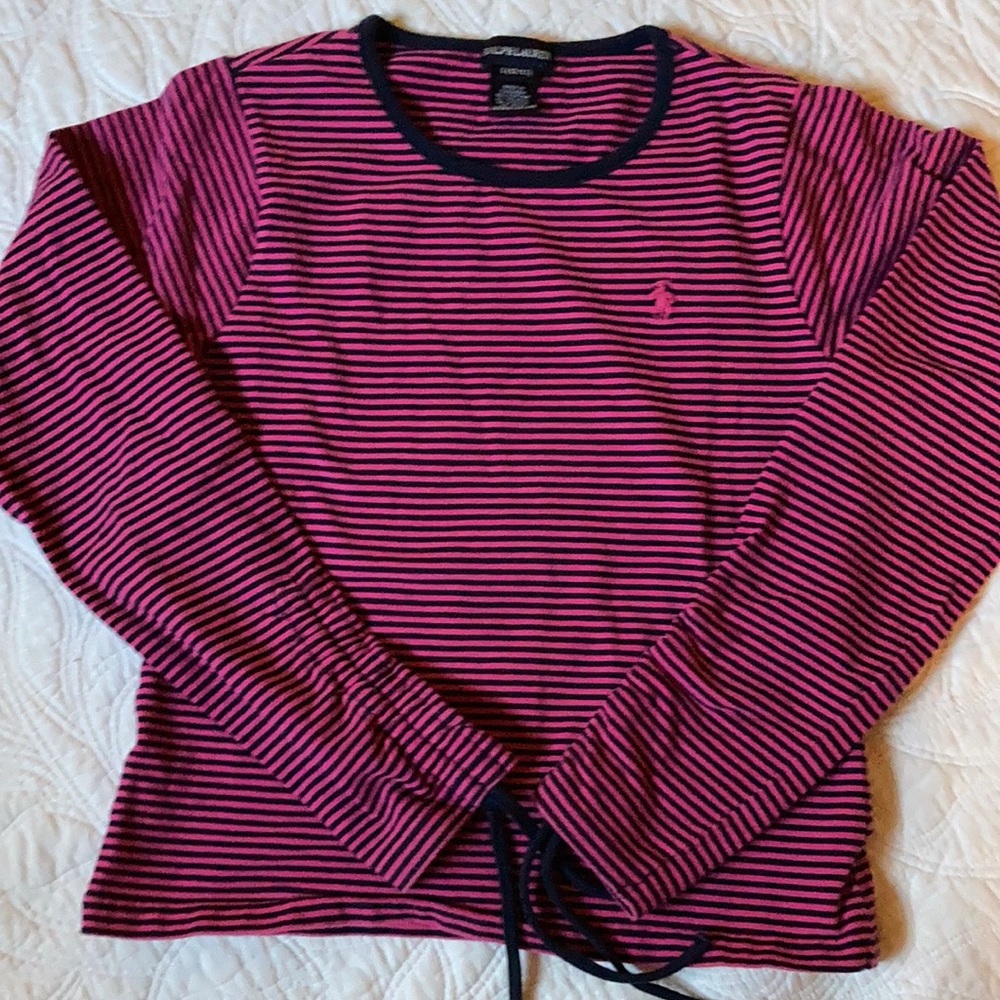Ralph Lauren girls long sleeve shirts. Size Large.